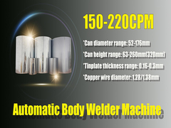 دستگاه جوش جنرال قوطی بدنه برای دستگاه ساخت قوطی مواد غذایی