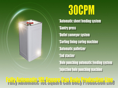 دستگاه قلع ساز تمام اتوماتیک 30cpm برای تولید سطل رنگ فلزی