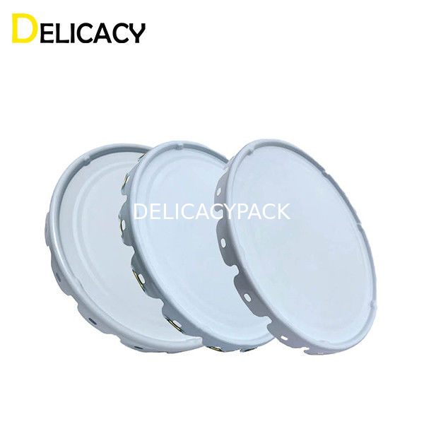 درب قوطی فلزی زیرلایه قلع برای سطل رنگ صنعتی گرد 10 لیتری