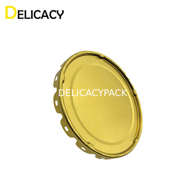 درب قوطی فلزی زیرلایه قلع برای سطل رنگ صنعتی گرد 10 لیتری