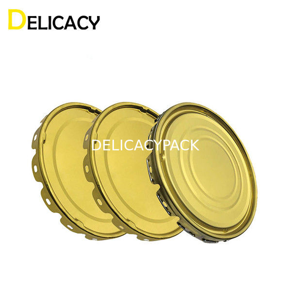 درب قوطی فلزی زیرلایه قلع برای سطل رنگ صنعتی گرد 10 لیتری