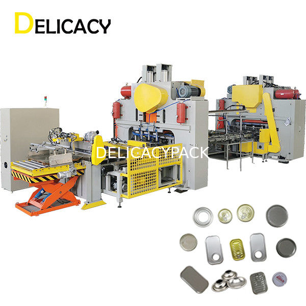 خط تولید قوطی قلع CNC تمام اتوماتیک، پرس خوراک ورق قلع بند انتهایی EOE
